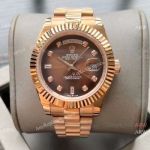 High Quality Rolex Day Date II 41 Rose Gold Presidential Strap watch